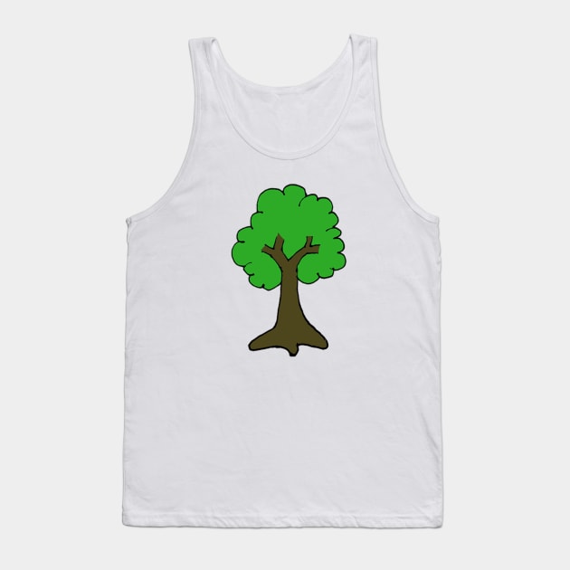 Tree Cartoon Tank Top by wanungara